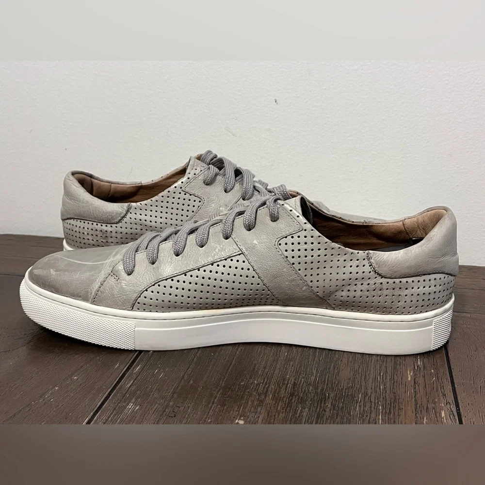 Trask Aaron Grey Leather Sneakers men’s size 10.5